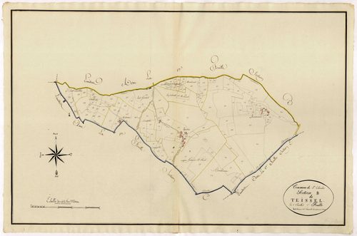 Plan primitif, atlas-B2 Teissel, Sainte-Colombe-de-Villeneuve