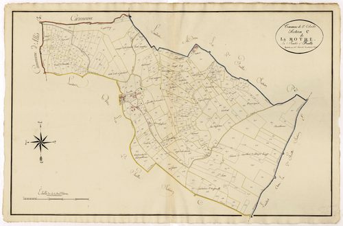 Plan primitif, atlas-C1 La Mothe, Sainte-Colombe-de-Villeneuve