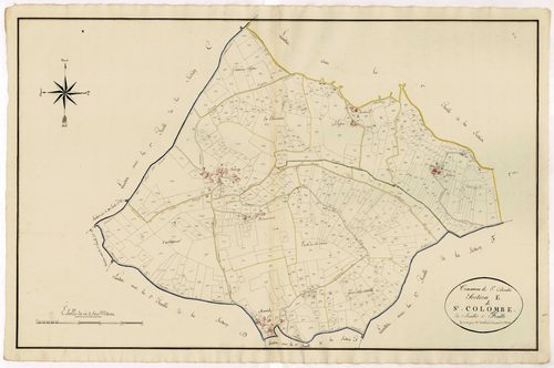 Plan primitif, atlas-E2 Sainte-Colombe, Sainte-Colombe-de-Villeneuve