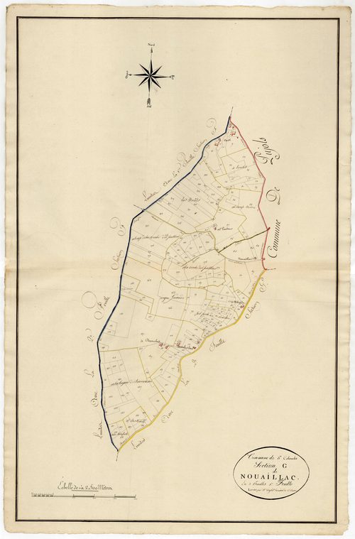 Plan primitif, atlas-G1 Nouaillac, Sainte-Colombe-de-Villeneuve