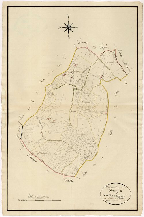 Plan primitif, atlas-G2 Nouaillac, Sainte-Colombe-de-Villeneuve