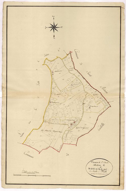 Plan primitif, atlas-G3 Nouaillac, Sainte-Colombe-de-Villeneuve