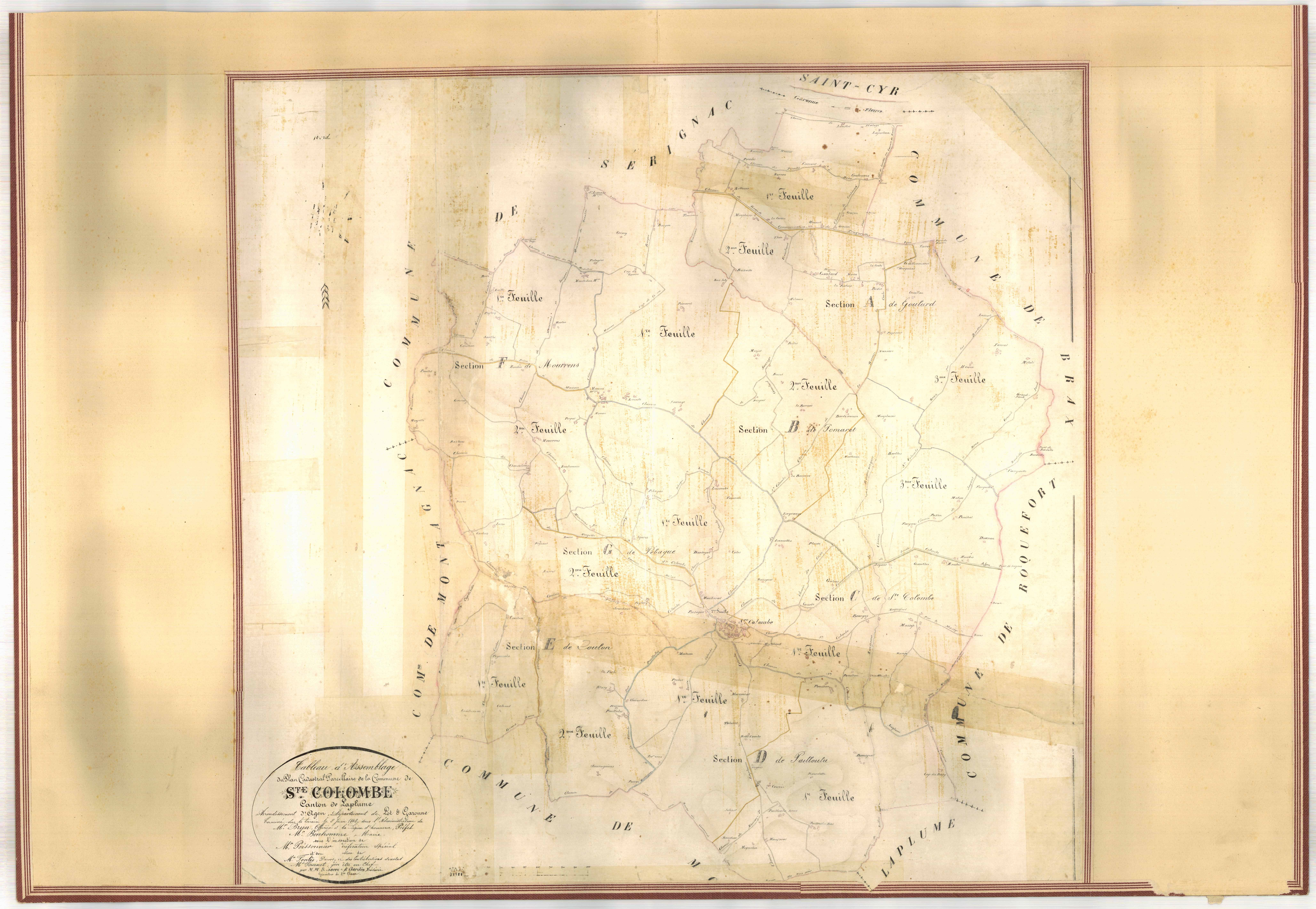 Plan napoléonien-TA, Sainte-Colombe-en-Bruilhois