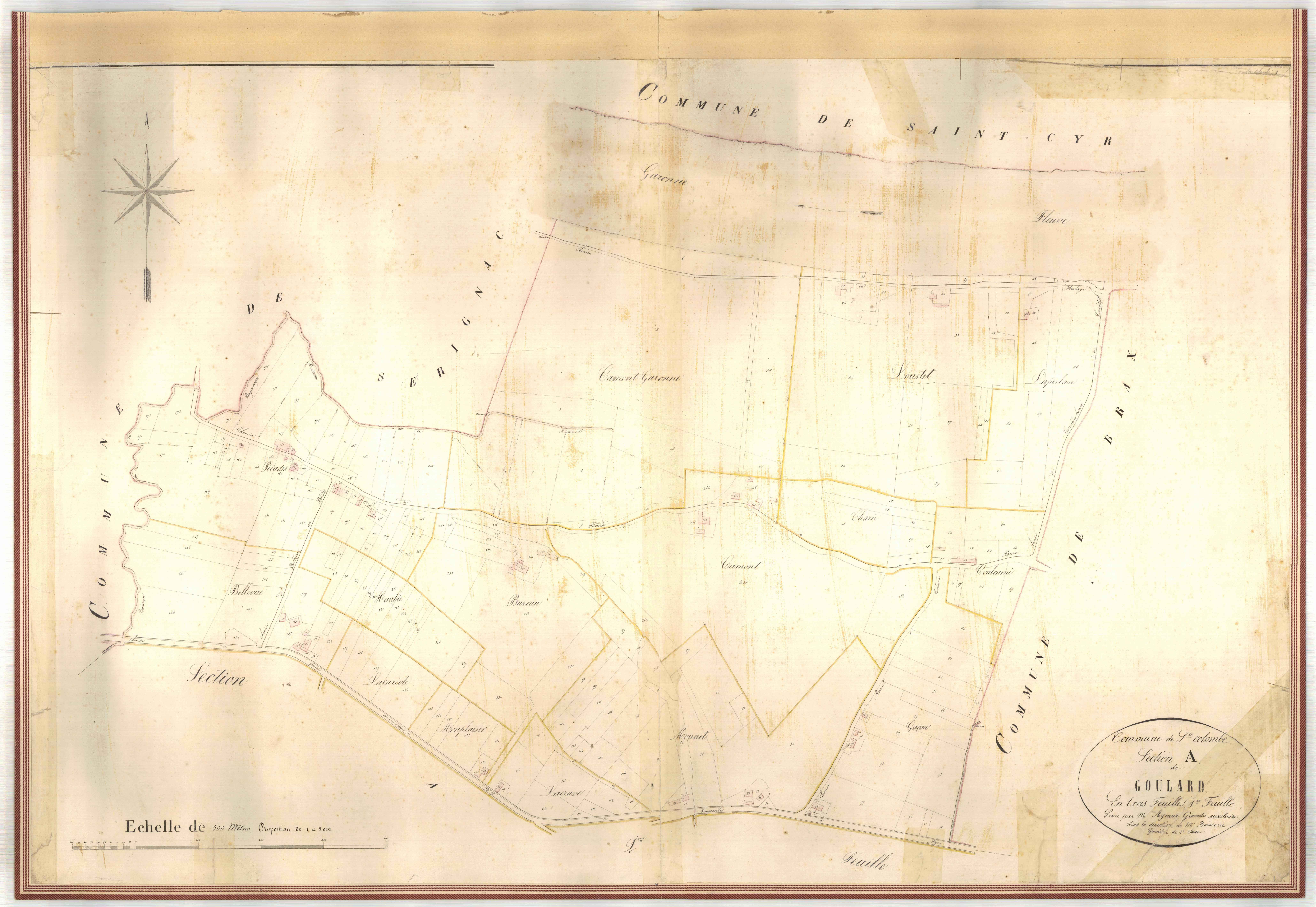 Plan napoléonien-A1 Goulard, Sainte-Colombe-en-Bruilhois