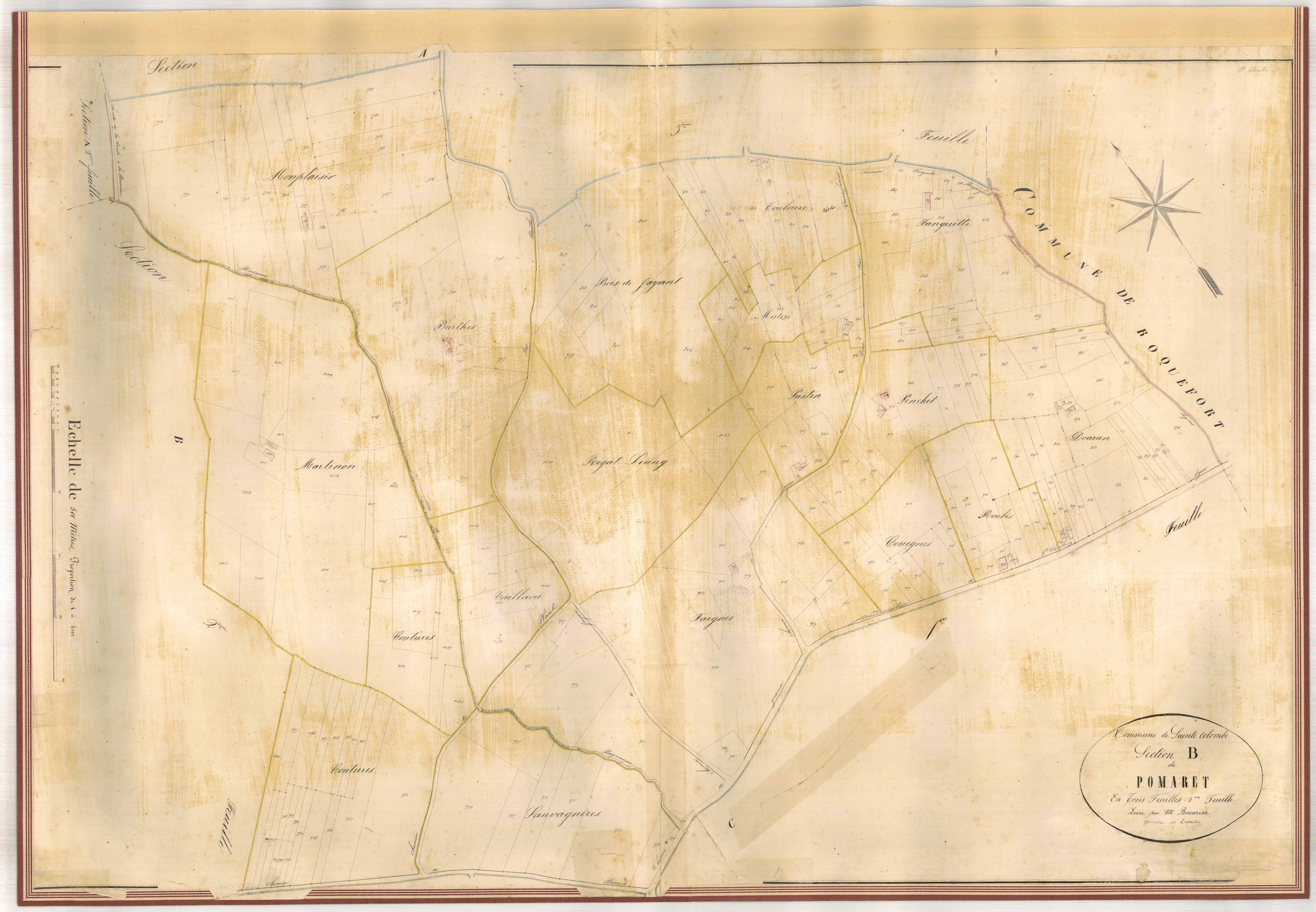 Plan napoléonien-B3 Pomaret, Sainte-Colombe-en-Bruilhois