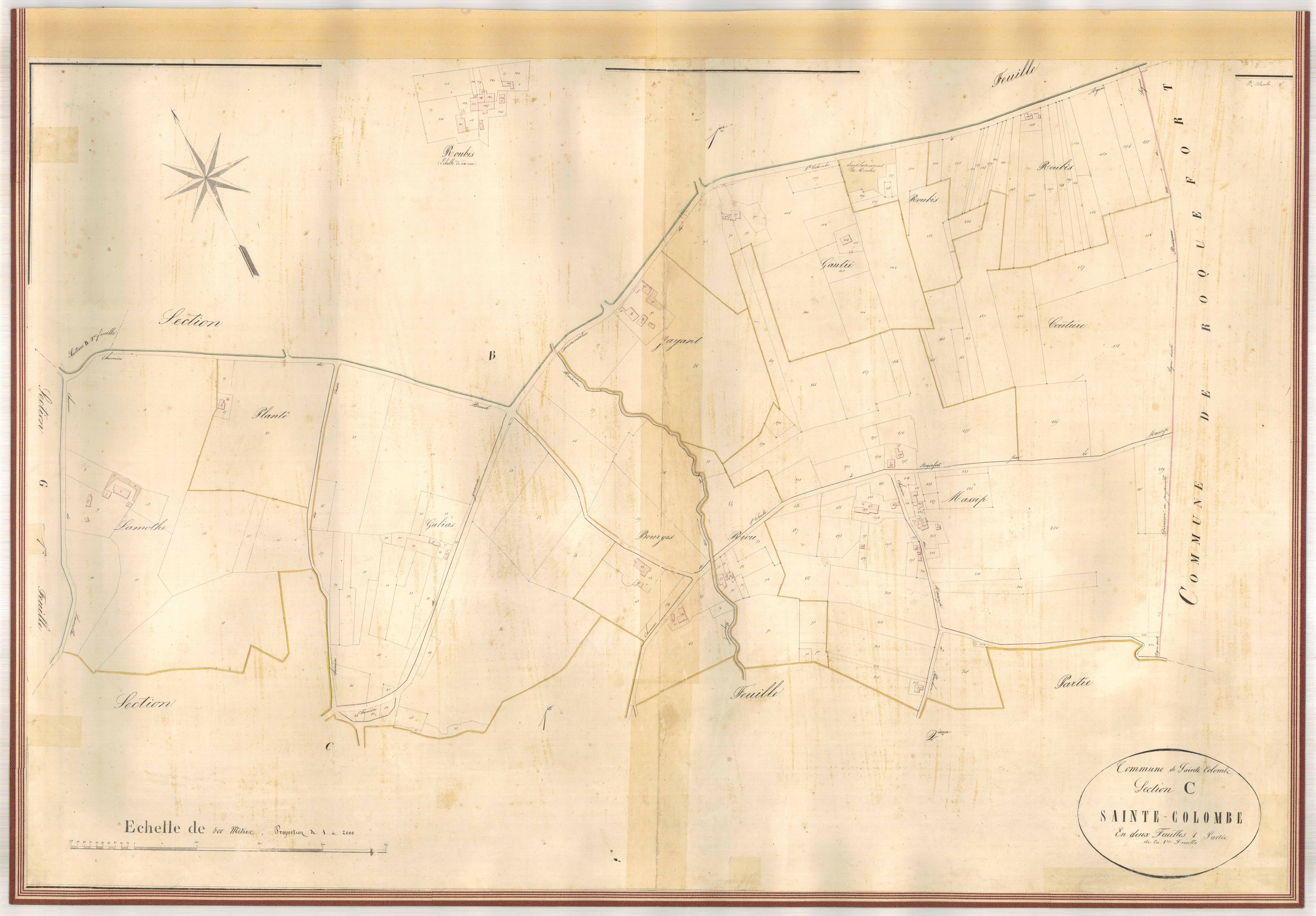Plan napoléonien-C1 Sainte-Colombe (1ere partie), Sainte-Colombe-en-Bruilhois