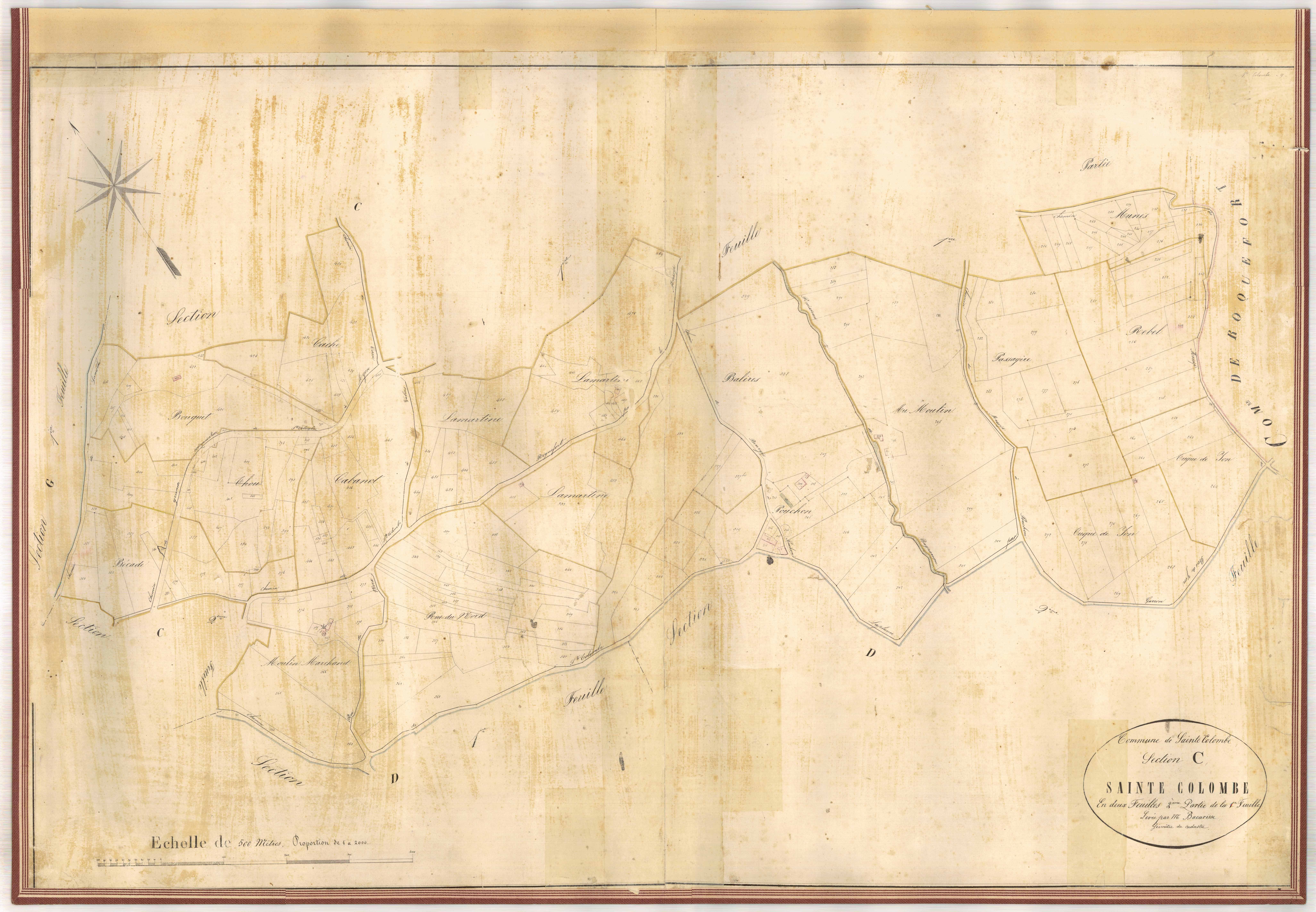 Plan napoléonien-C1 Sainte-Colombe (2e partie), Sainte-Colombe-en-Bruilhois