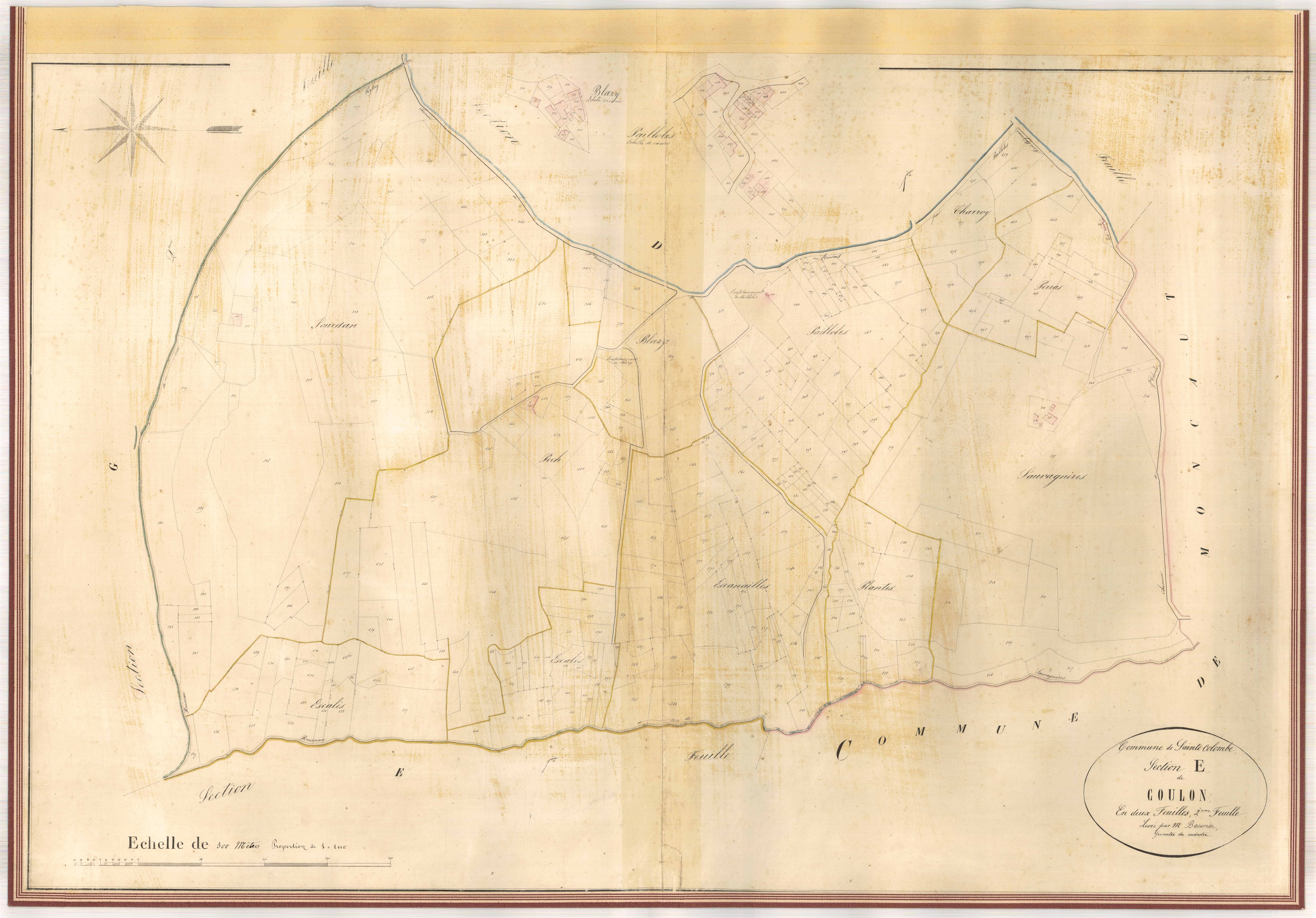 Plan napoléonien-E2 Coulon, Sainte-Colombe-en-Bruilhois