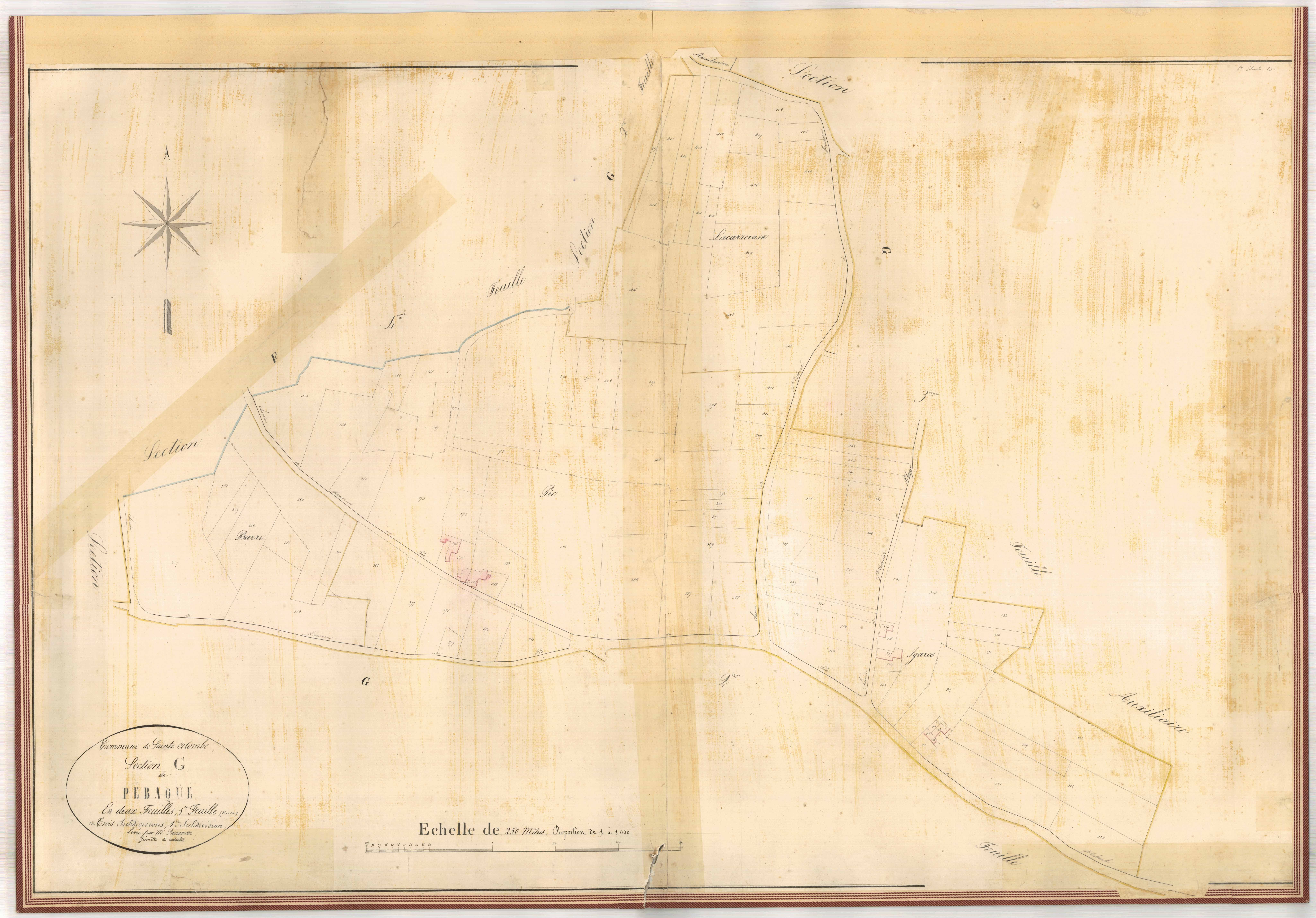 Plan napoléonien-G1 (1ere subdivision), Sainte-Colombe-en-Bruilhois