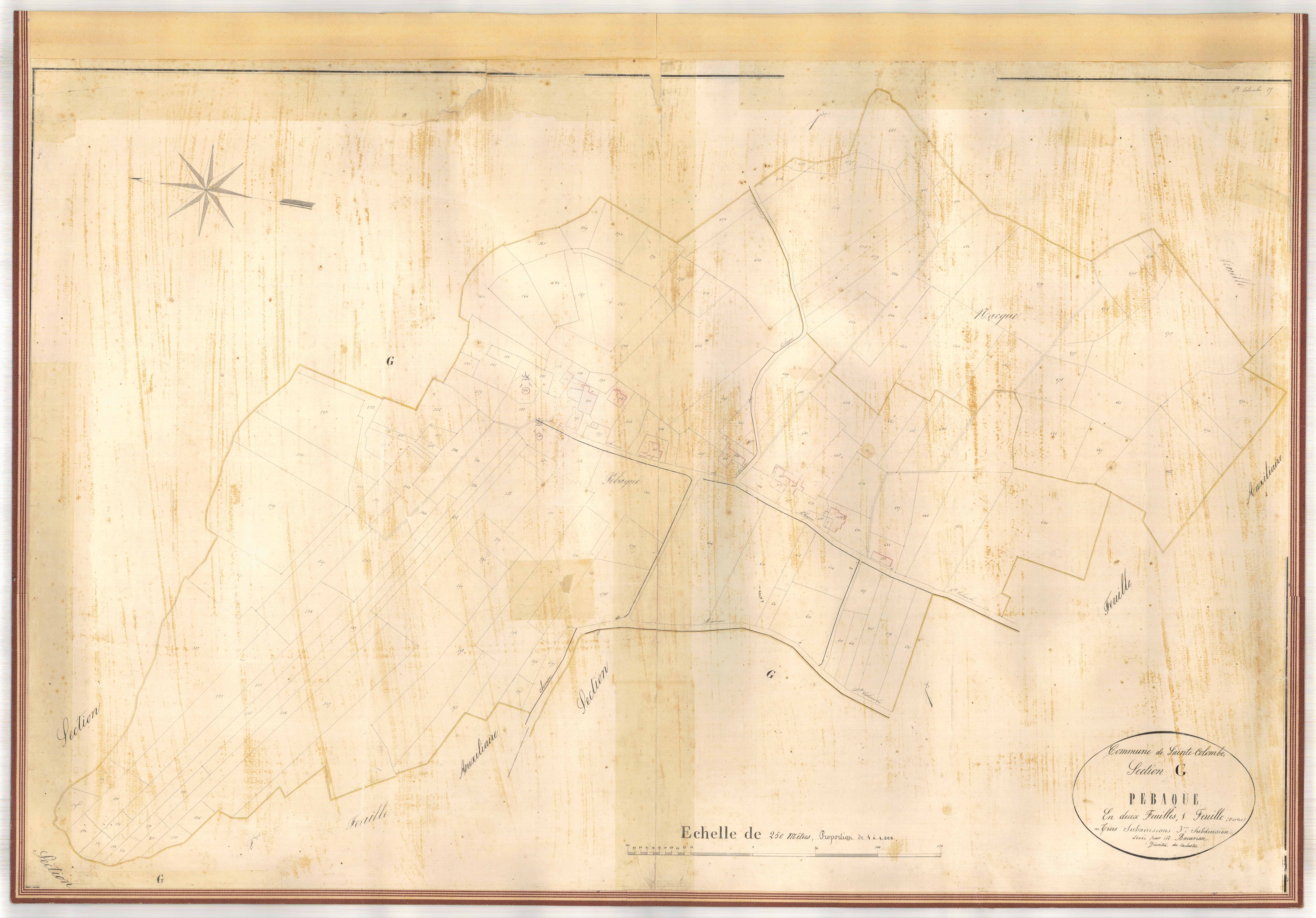 Plan napoléonien-G1 (3e subdivision), Sainte-Colombe-en-Bruilhois