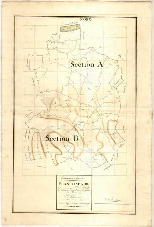 Plan primitif, atlas-TA, Sainte-Colombe-en-Bruilhois
