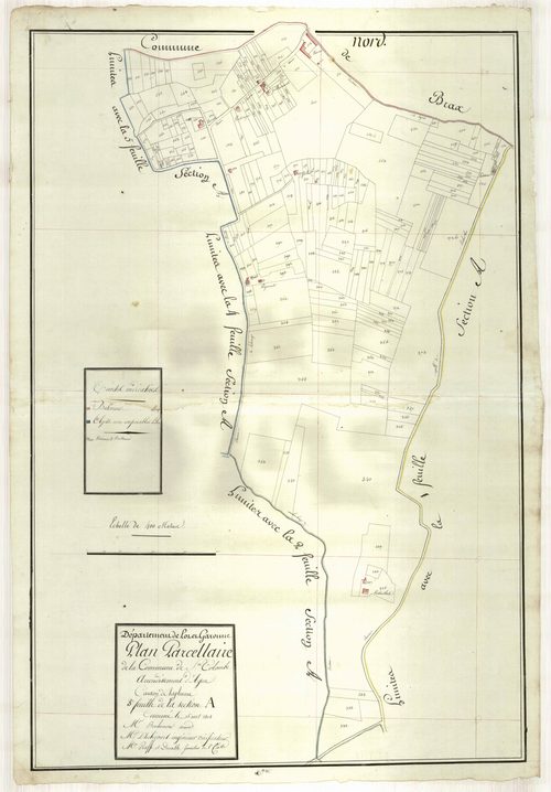 Plan primitif, atlas-A3, Sainte-Colombe-en-Bruilhois