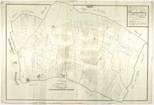 Plan primitif, atlas-A4, Sainte-Colombe-en-Bruilhois