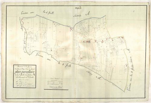 Plan primitif, atlas-A5, Sainte-Colombe-en-Bruilhois