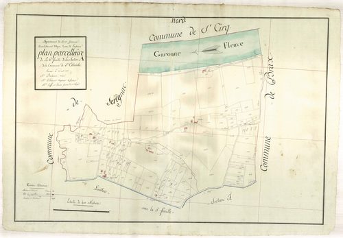 Plan primitif, atlas-A6, Sainte-Colombe-en-Bruilhois