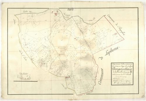 Plan primitif, atlas-B3, Sainte-Colombe-en-Bruilhois