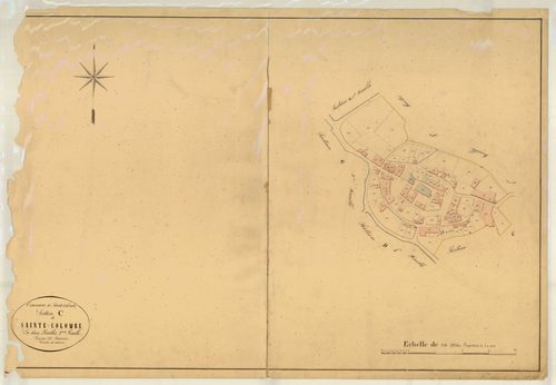 Plan napoléonien, atlas-C2 Sainte-Colombe, Sainte-Colombe-en-Bruilhois