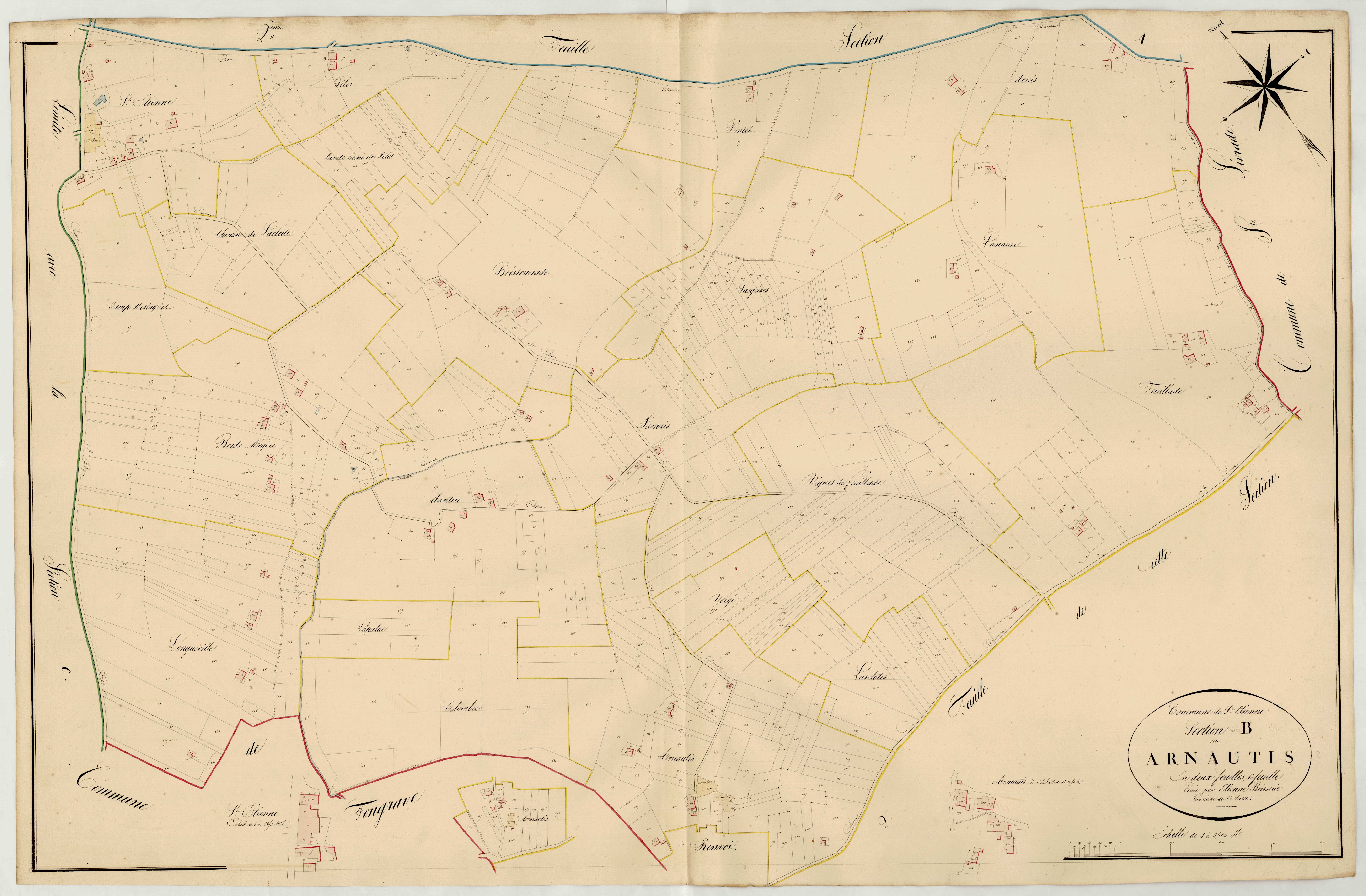 Plan napoléonien, atlas-B1 Arnautis, Saint-Étienne-de-Fougères