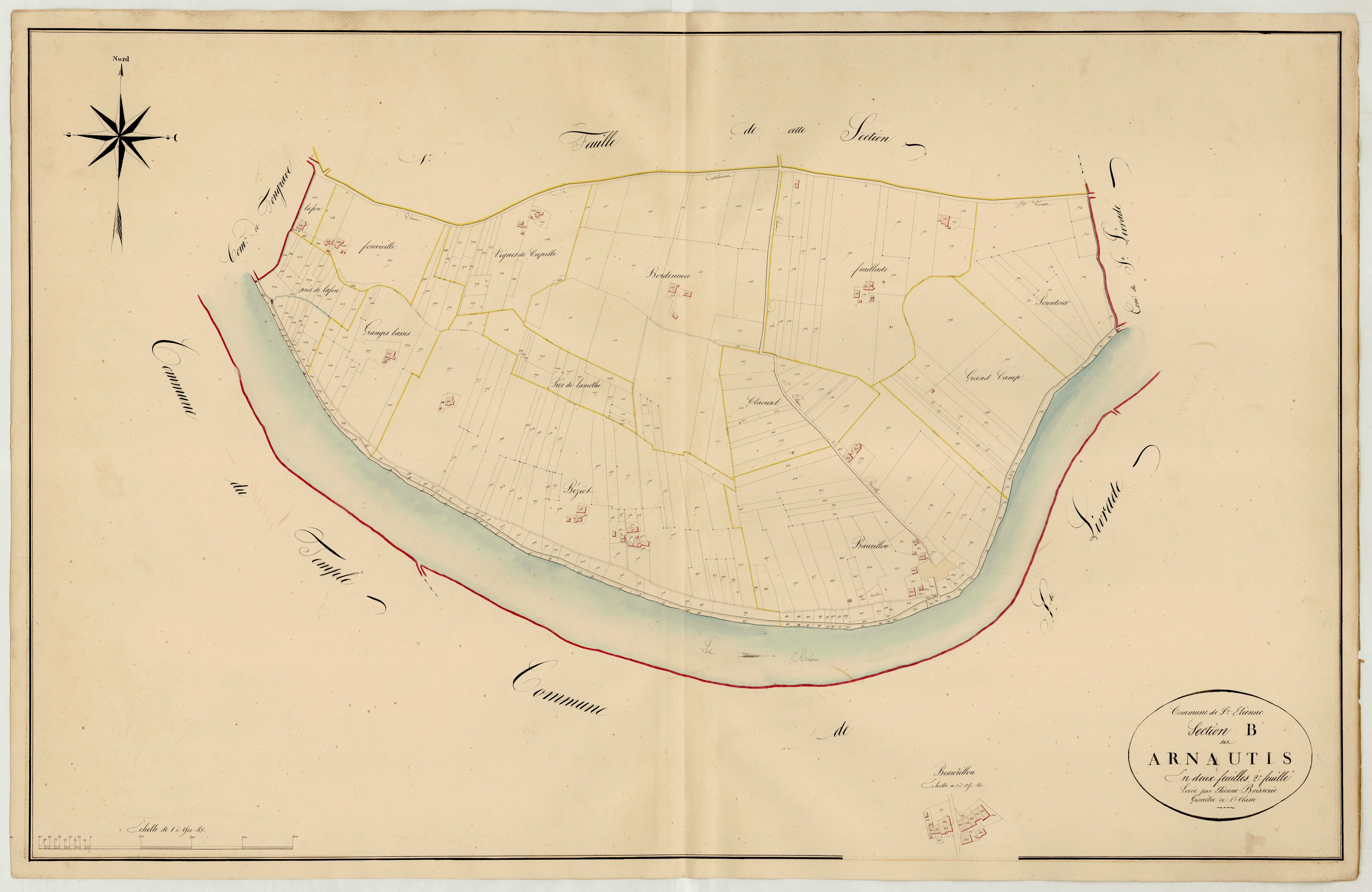 Plan napoléonien, atlas-B2 Arnautis, Saint-Étienne-de-Fougères