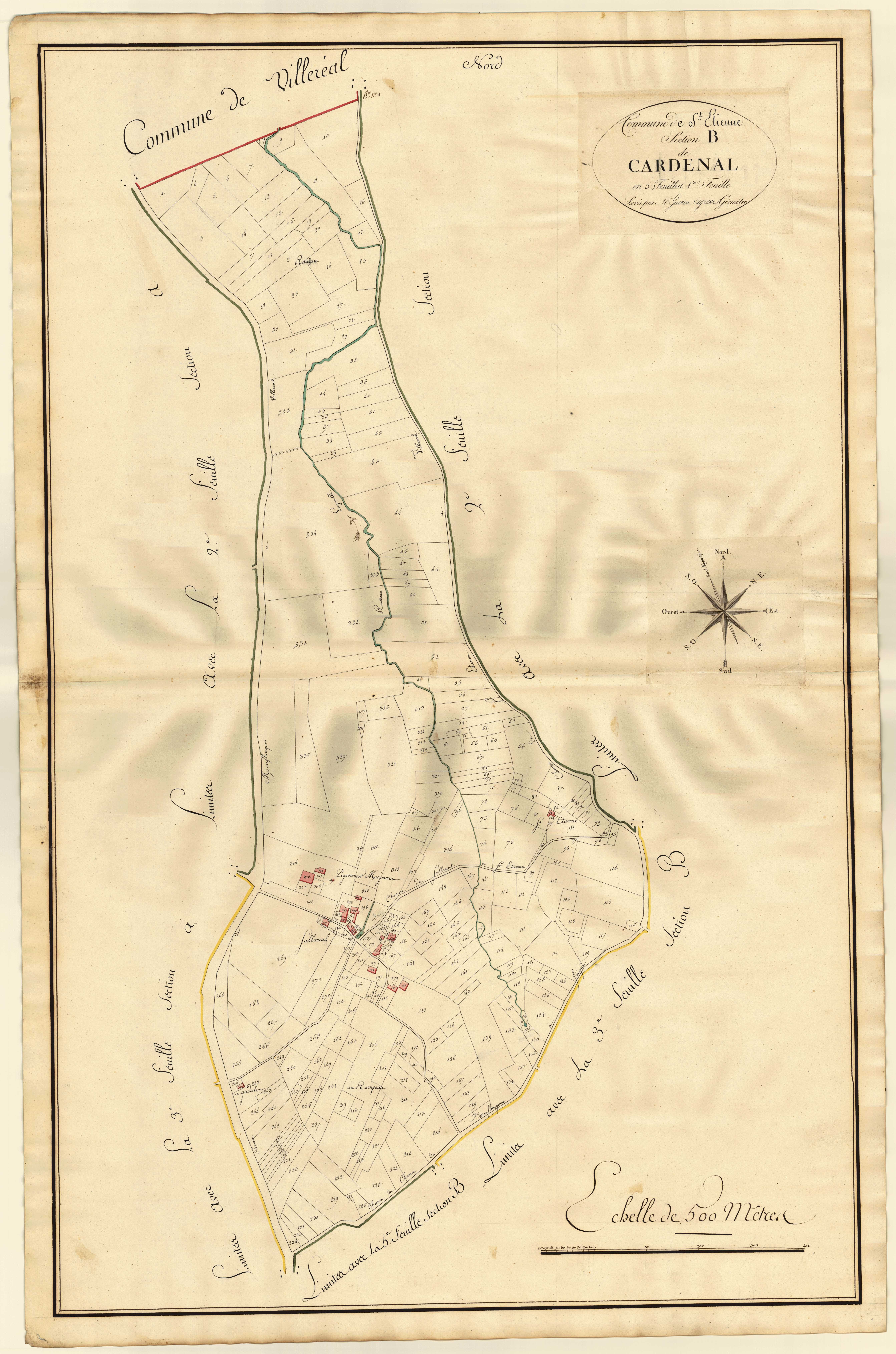 Plan primitif, atlas-B1 Cardenal, Saint-Étienne-de-Villeréal