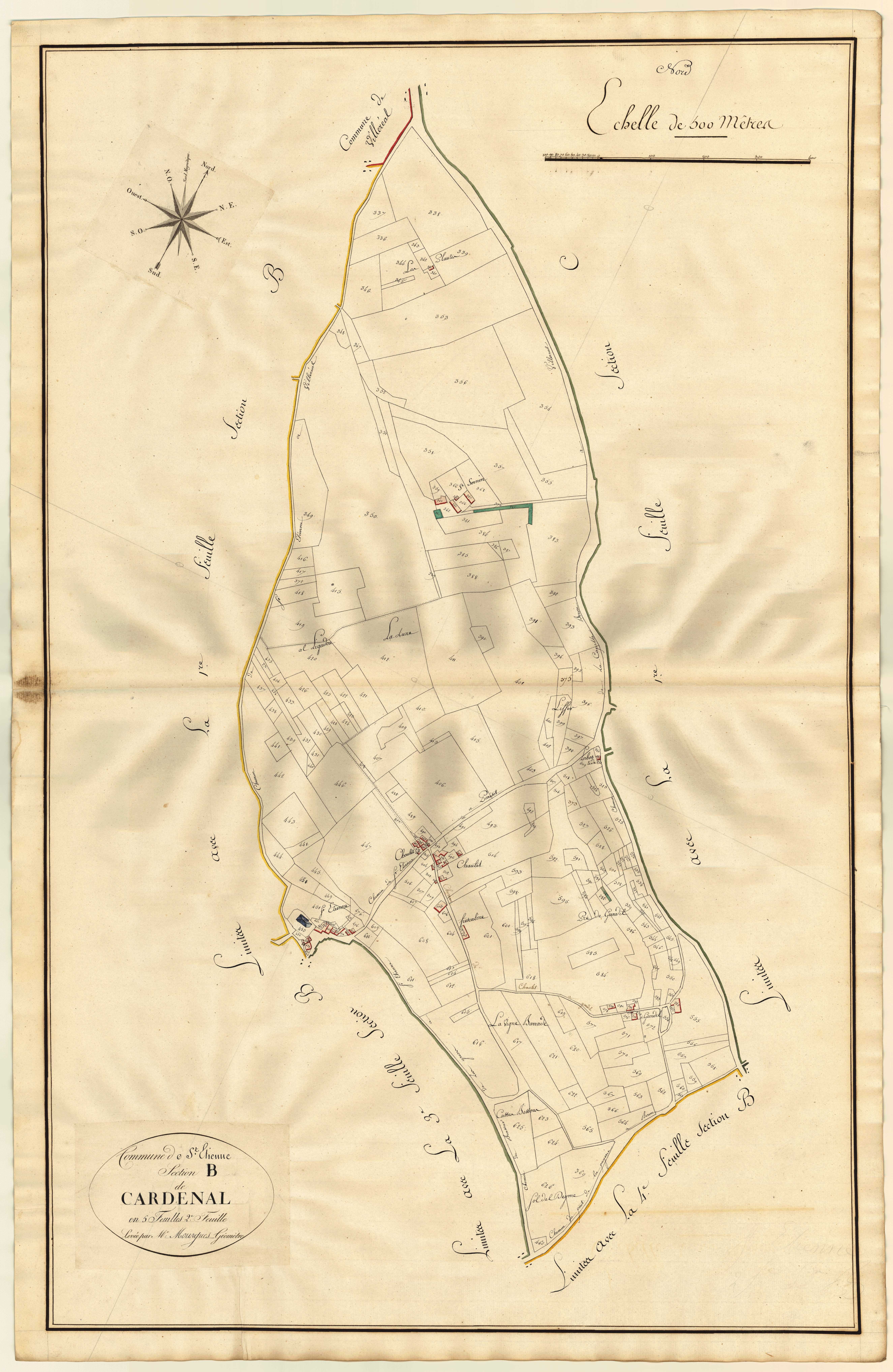 Plan primitif, atlas-B2 Cardenal, Saint-Étienne-de-Villeréal