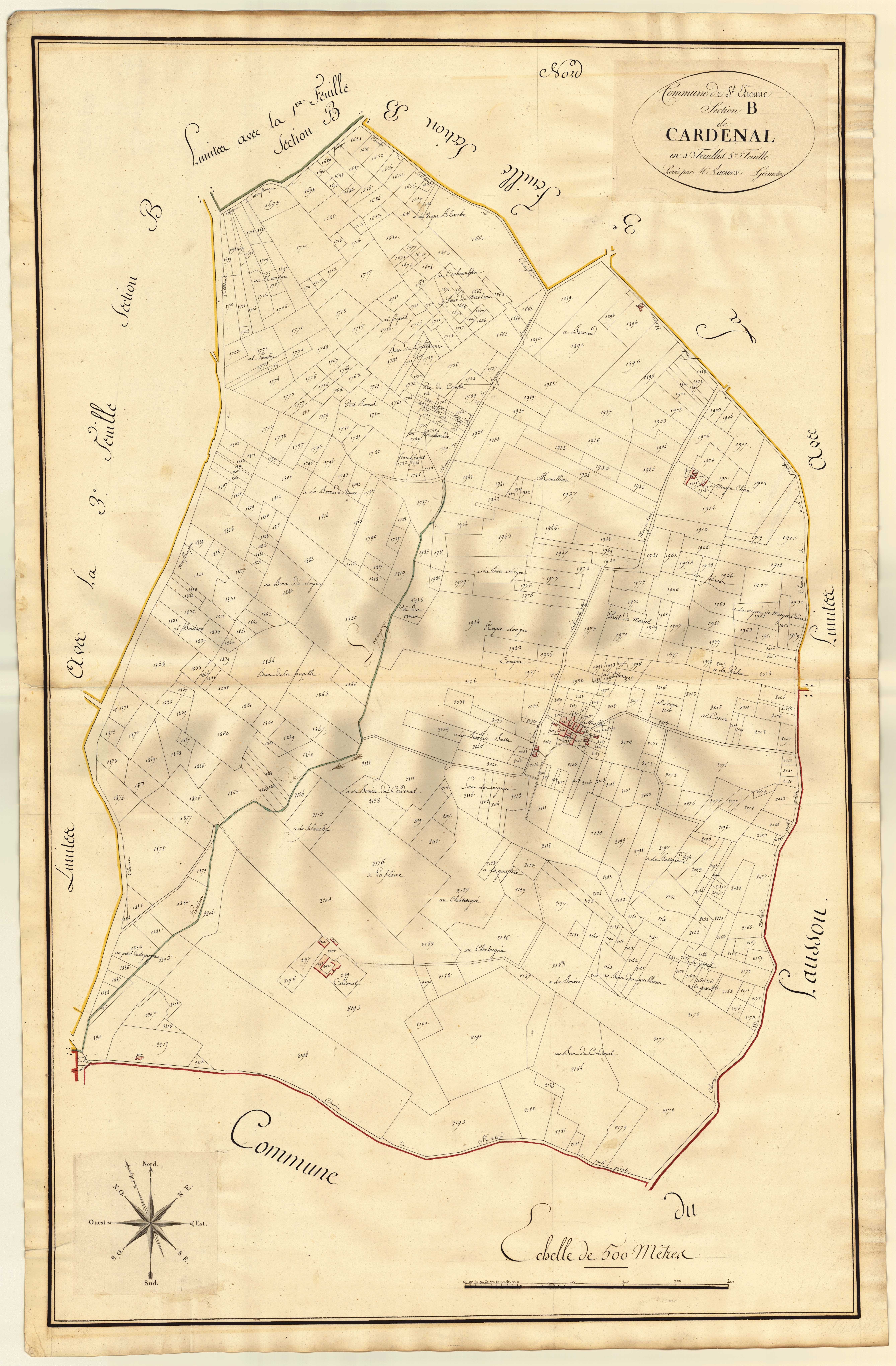 Plan primitif, atlas-B5 Cardenal, Saint-Étienne-de-Villeréal