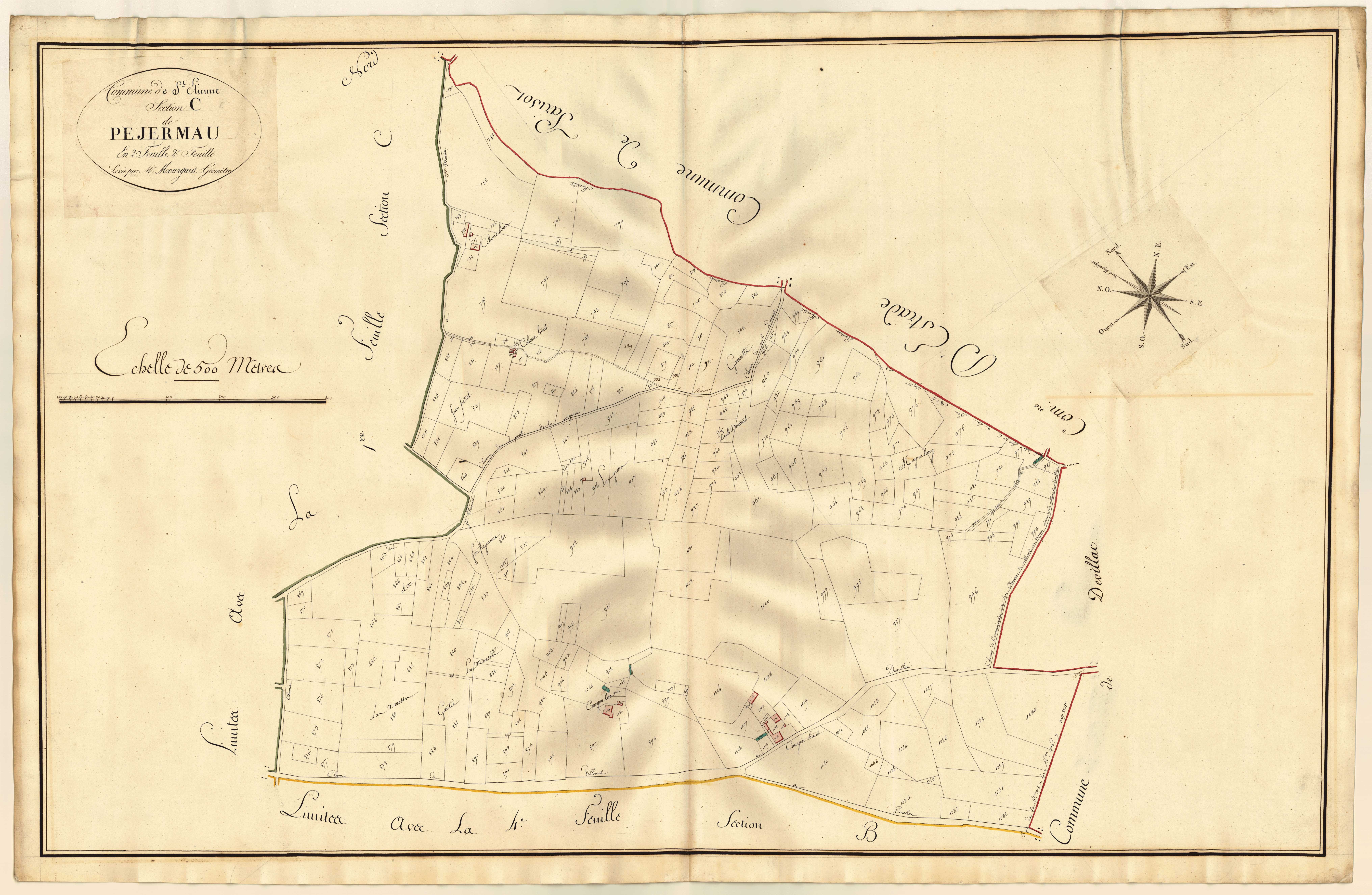 Plan primitif, atlas-C2 Pejermau, Saint-Étienne-de-Villeréal