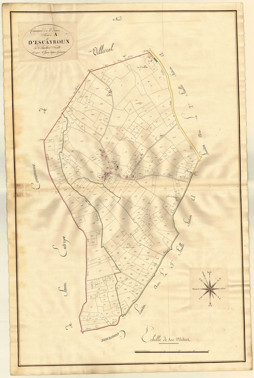 Plan primitif, atlas-A1 d’Escayroux, Saint-Étienne-de-Villeréal