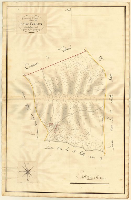 Plan primitif, atlas-A2 d’Escayroux, Saint-Étienne-de-Villeréal