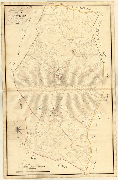 Plan primitif, atlas-A3 d’Escayroux, Saint-Étienne-de-Villeréal