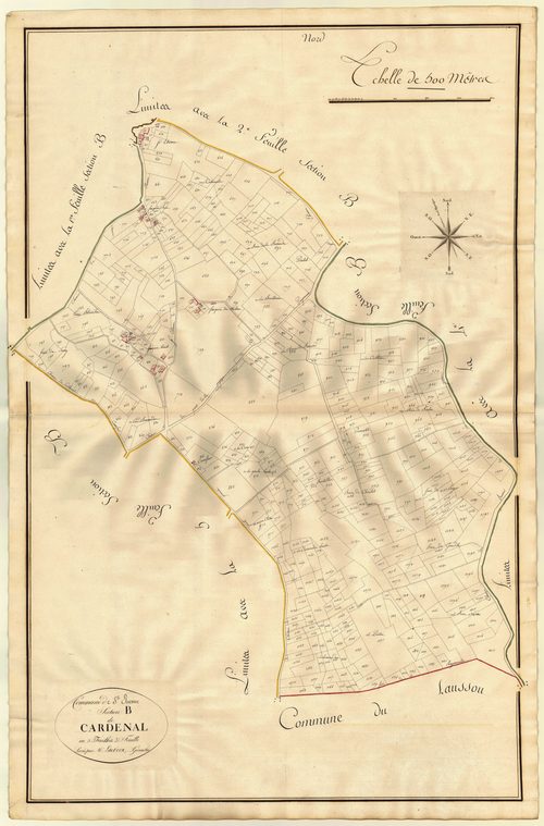 Plan primitif, atlas-B3 Cardenal, Saint-Étienne-de-Villeréal