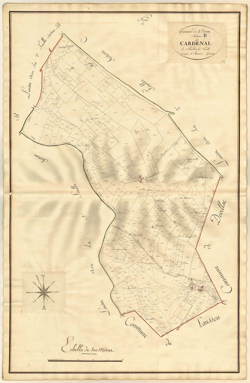 Plan primitif, atlas-B4 Cardenal, Saint-Étienne-de-Villeréal