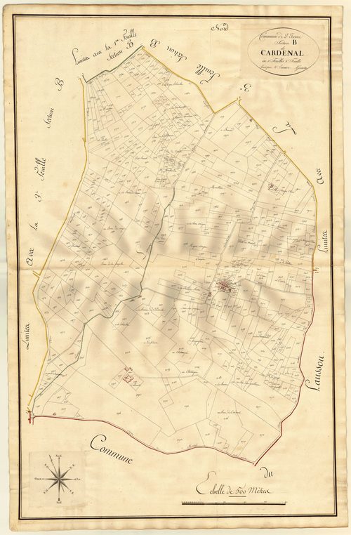 Plan primitif, atlas-B5 Cardenal, Saint-Étienne-de-Villeréal