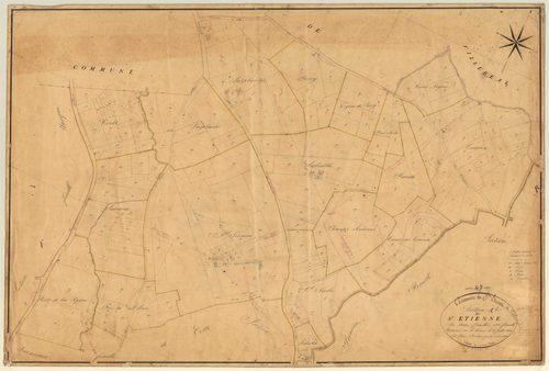 Plan napoléonien, feuille préparatoire-A1 Saint-Etienne, Saint-Étienne-de-Villeréal