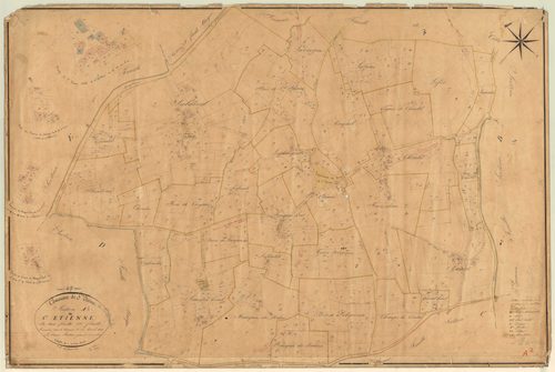Plan napoléonien, feuille préparatoire-A2 Saint-Etienne, Saint-Étienne-de-Villeréal