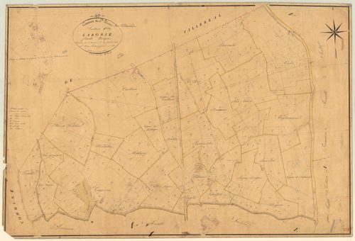 Plan napoléonien, feuille préparatoire-F Laborie, Saint-Étienne-de-Villeréal