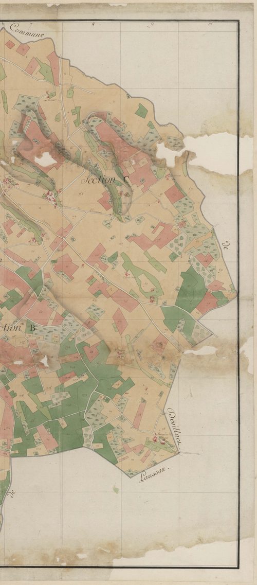 Plan par masses de cultures-, Saint-Étienne-de-Villeréal