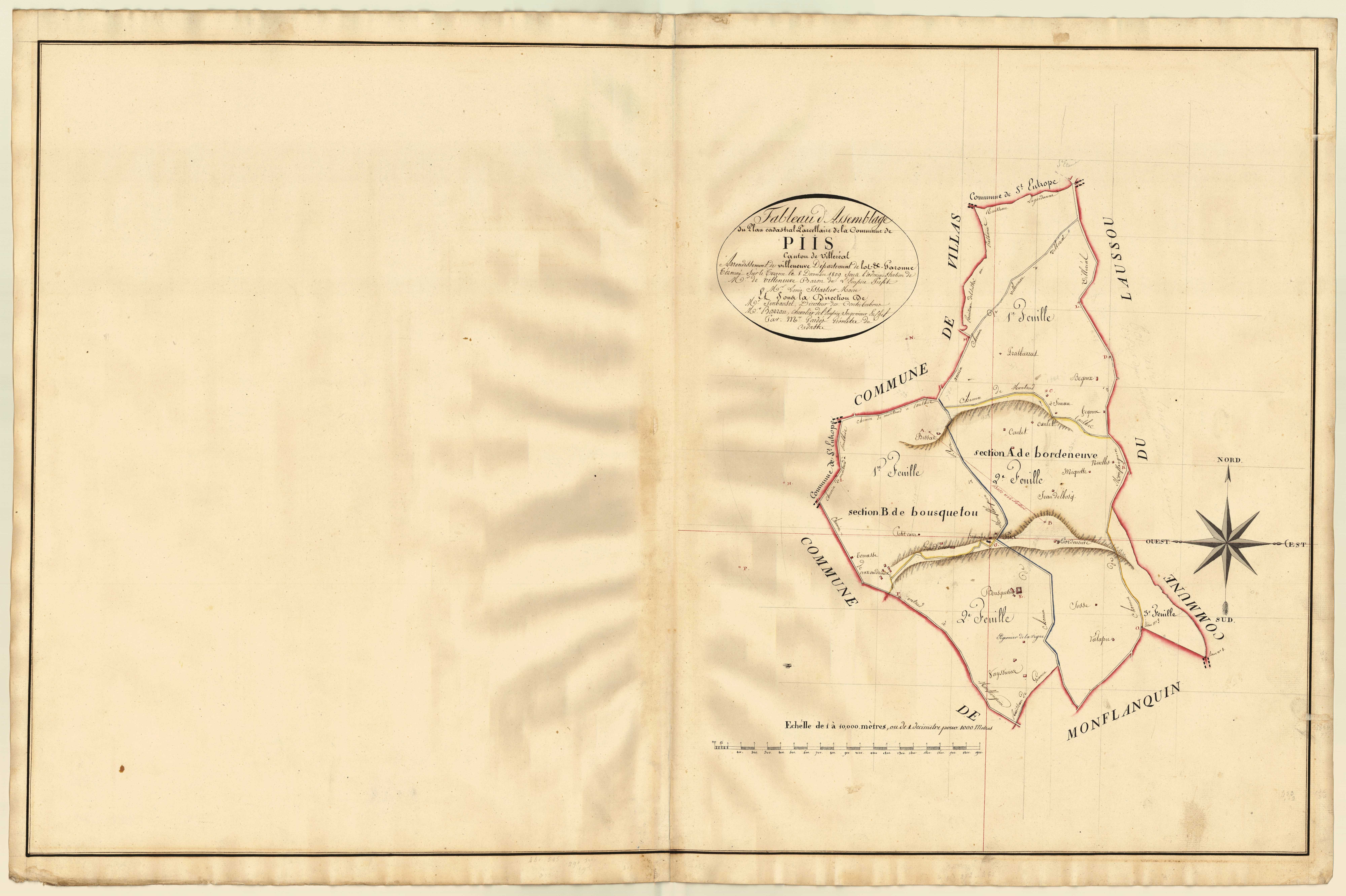 Plan primitif, atlas-TA, Piis (voir Saint-Eutrope-de-Born)