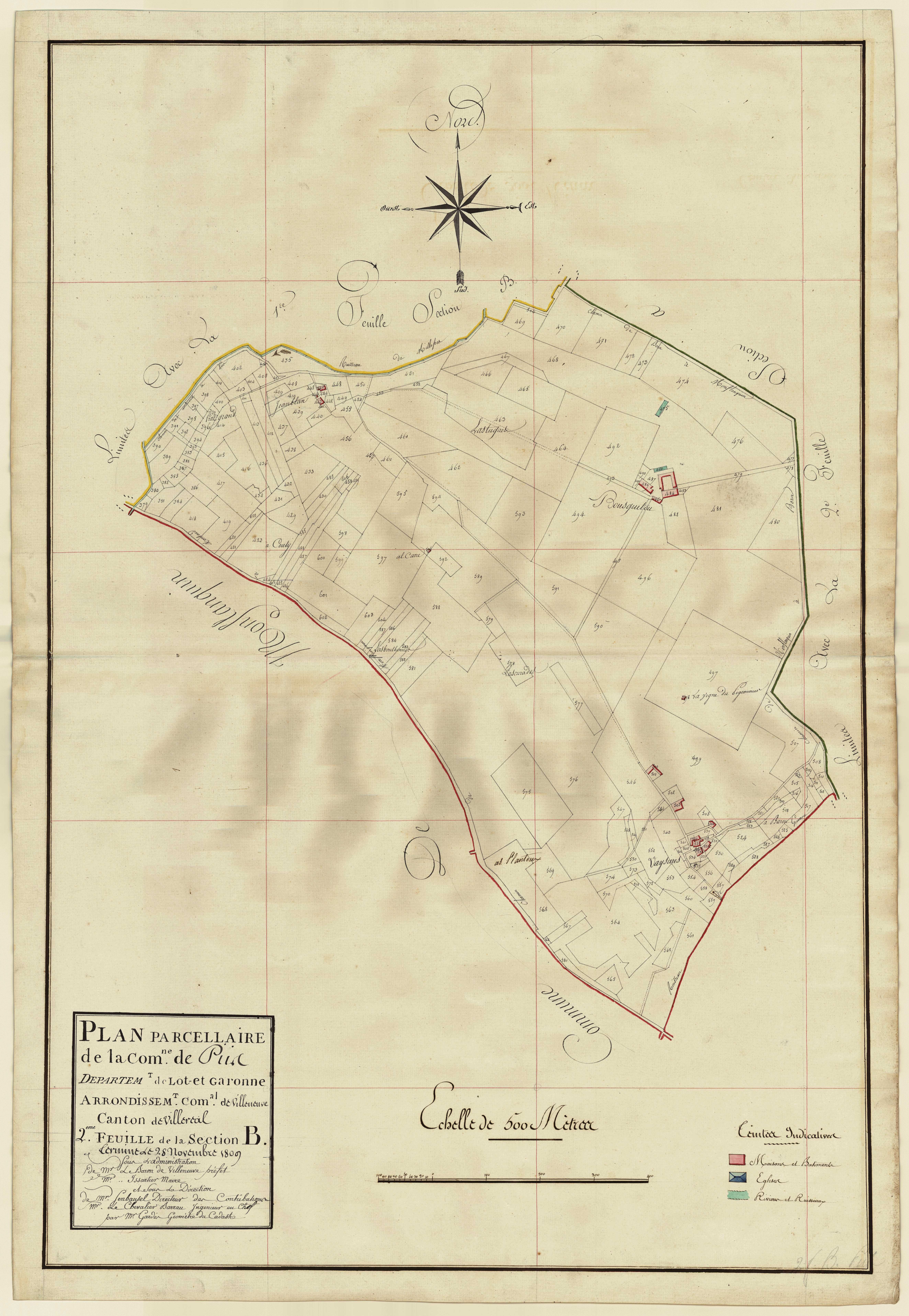 Plan primitif, atlas-B2, Piis (voir Saint-Eutrope-de-Born)