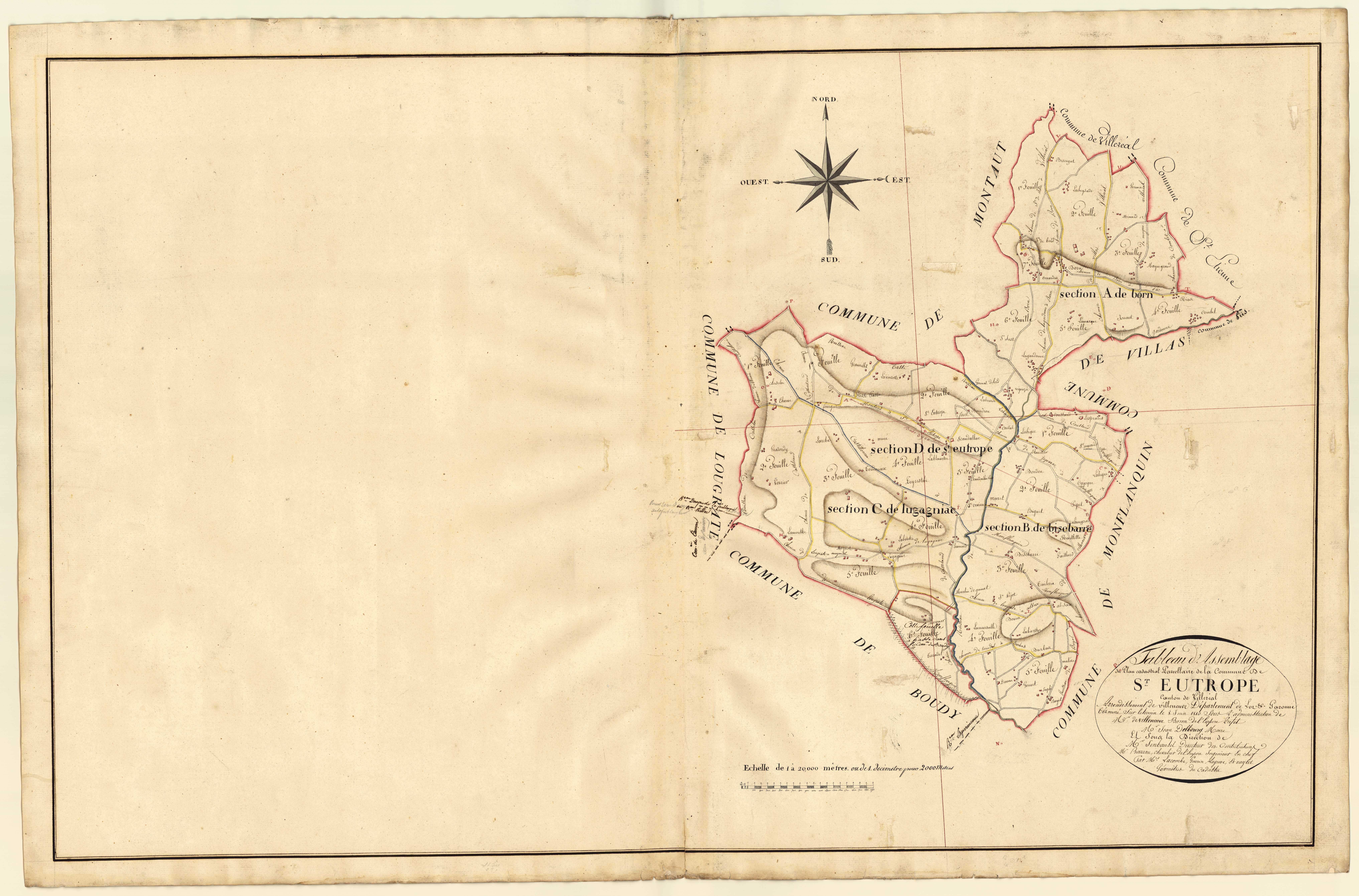Plan primitif, atlas-TA, Saint-Eutrope-de-Born