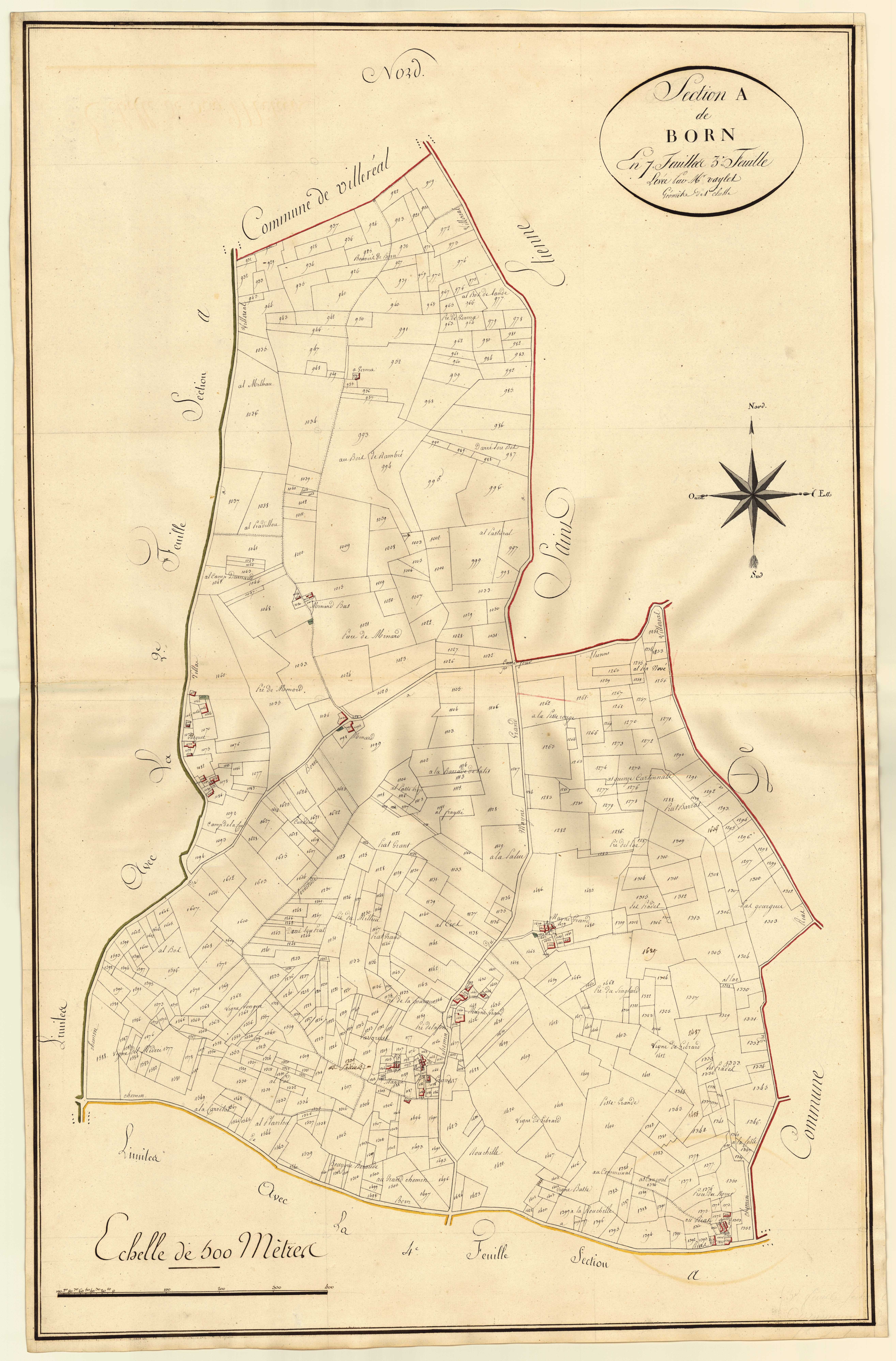 Plan primitif, atlas-A3 Born, Saint-Eutrope-de-Born