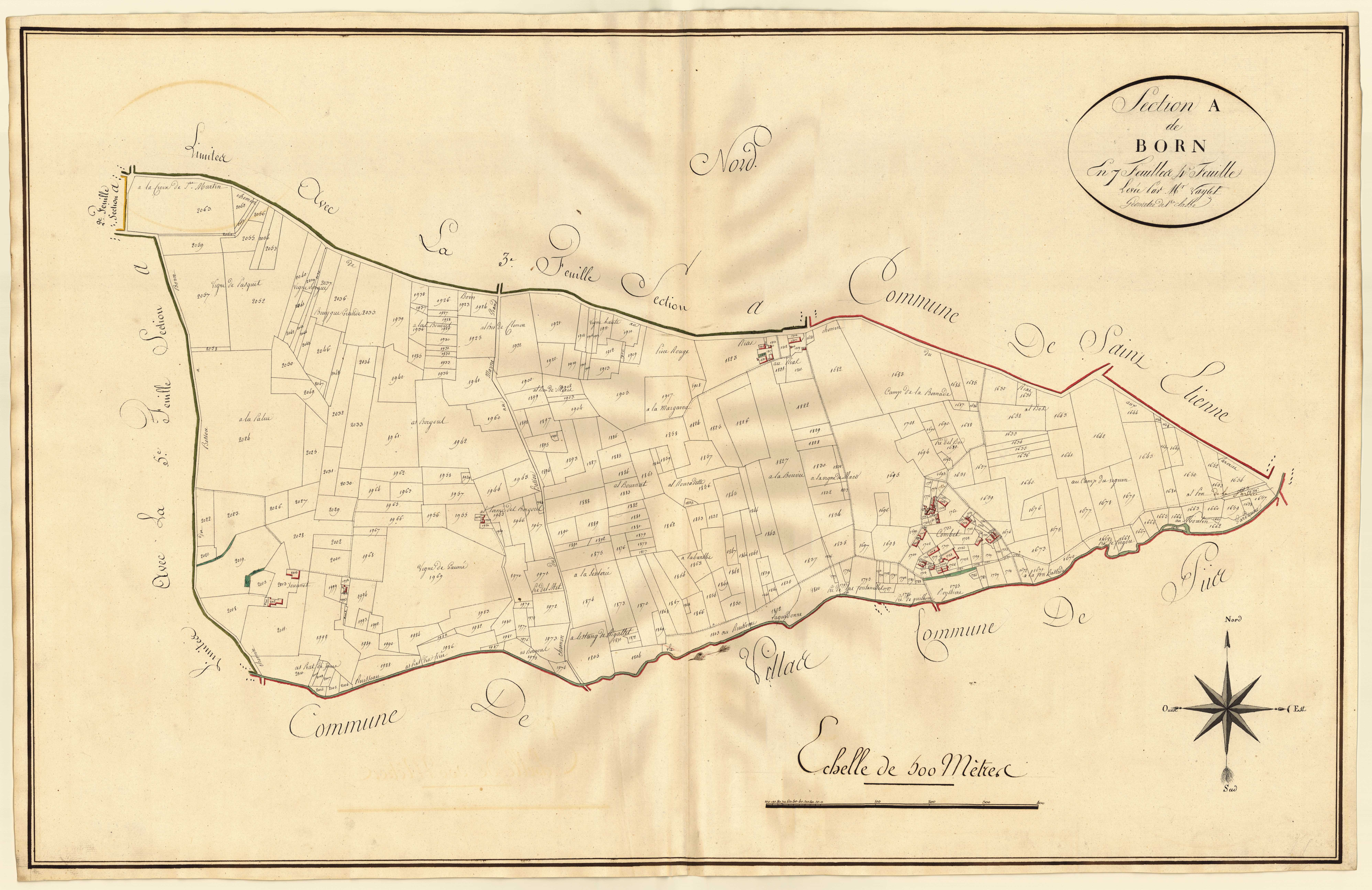 Plan primitif, atlas-A4 Born, Saint-Eutrope-de-Born