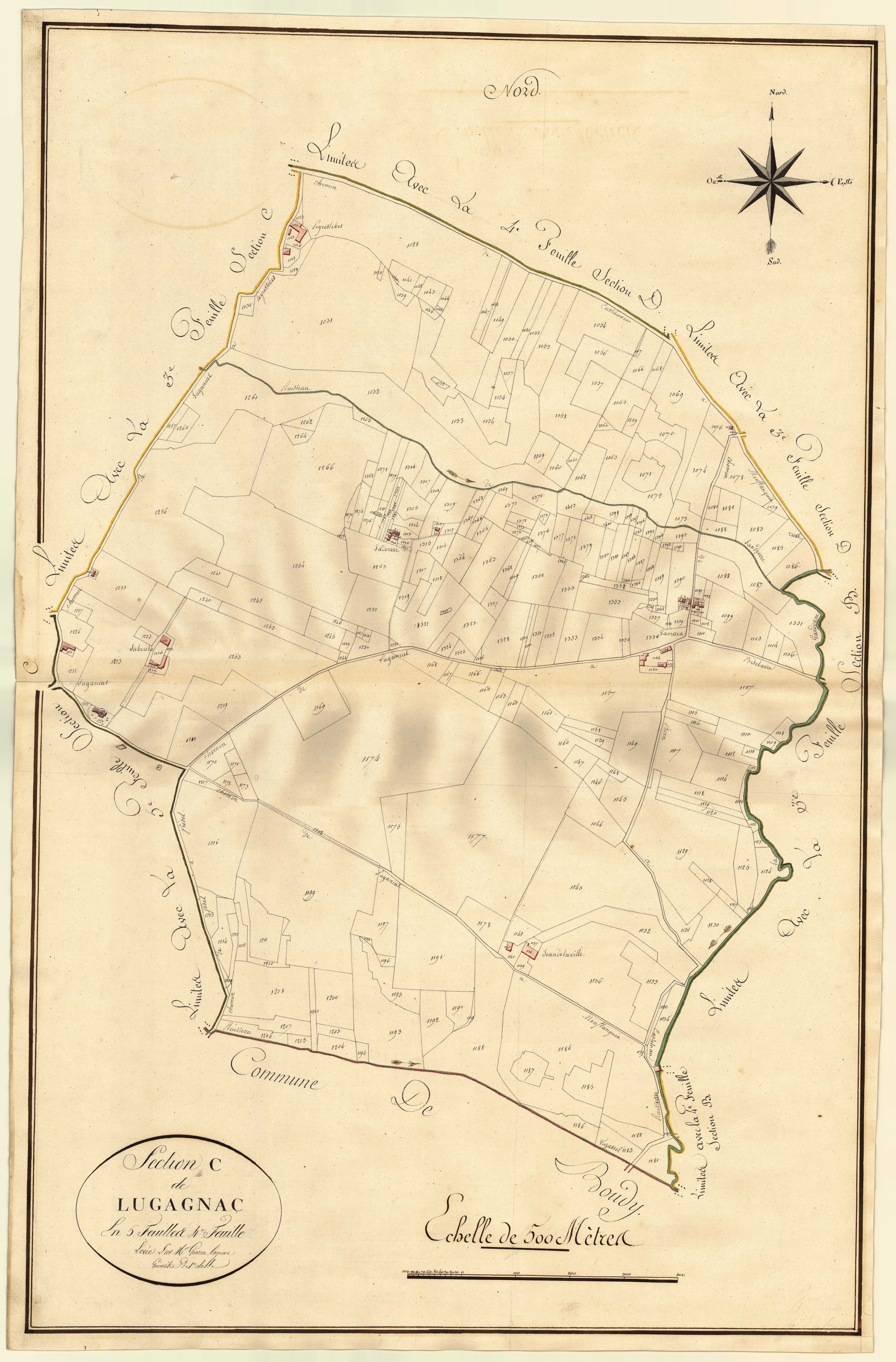 Plan primitif, atlas-C4 Lugagnac, Saint-Eutrope-de-Born