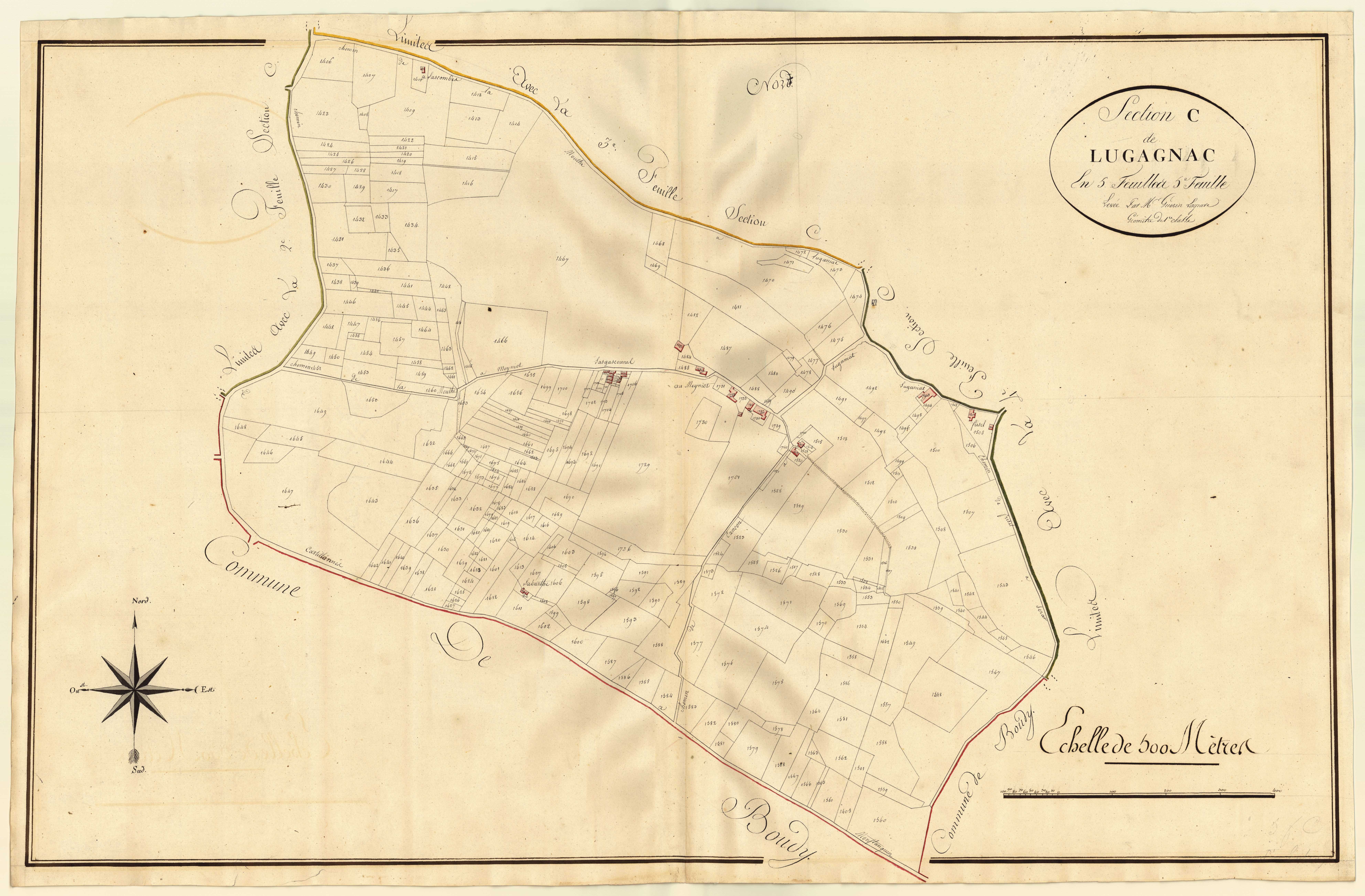 Plan primitif, atlas-C5 Lugagnac, Saint-Eutrope-de-Born