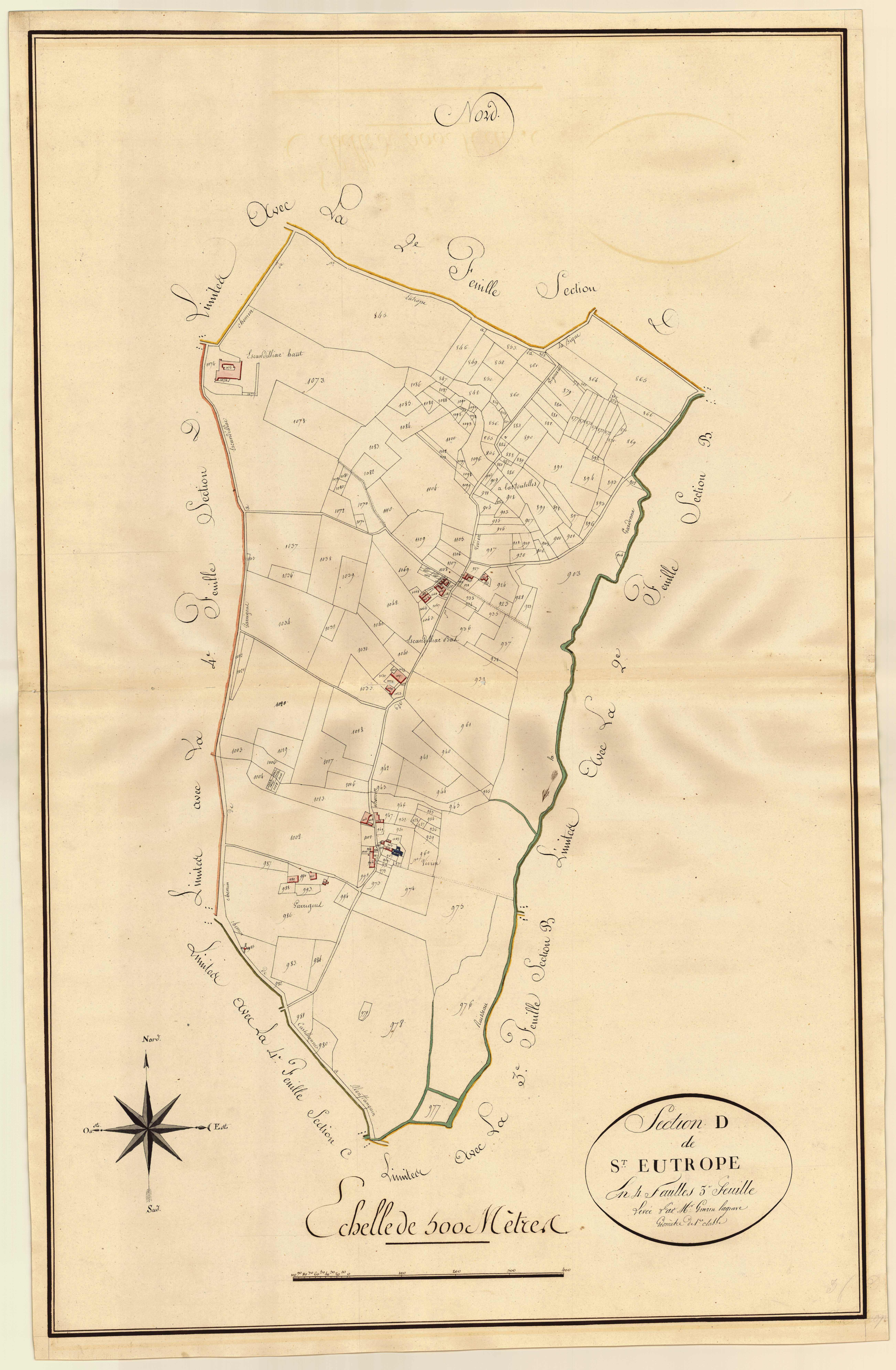 Plan primitif, atlas-D3 Saint-Eutrope, Saint-Eutrope-de-Born