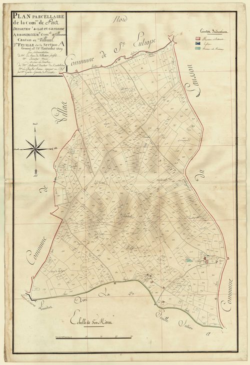 Plan primitif, atlas-A1, Piis (voir Saint-Eutrope-de-Born)