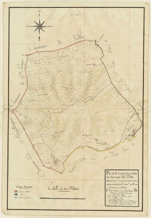 Plan primitif, atlas-B1, Piis (voir Saint-Eutrope-de-Born)