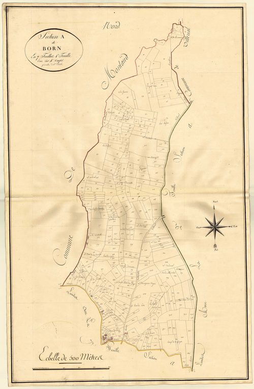 Plan primitif, atlas-A1 Born, Saint-Eutrope-de-Born