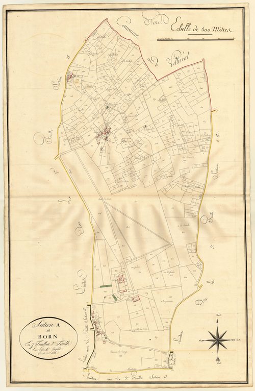 Plan primitif, atlas-A2 Born, Saint-Eutrope-de-Born