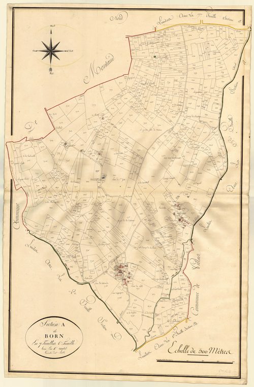 Plan primitif, atlas-A6 Born, Saint-Eutrope-de-Born